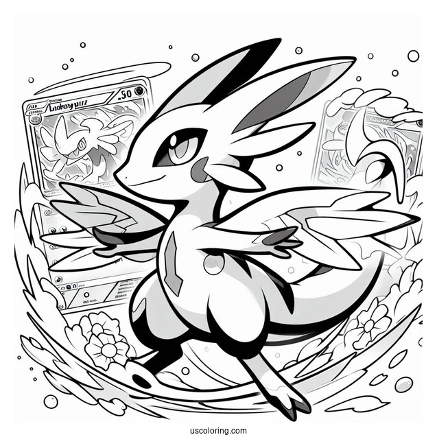 Latias And Latios Buster Purge Pokemon Card Coloring Sheet