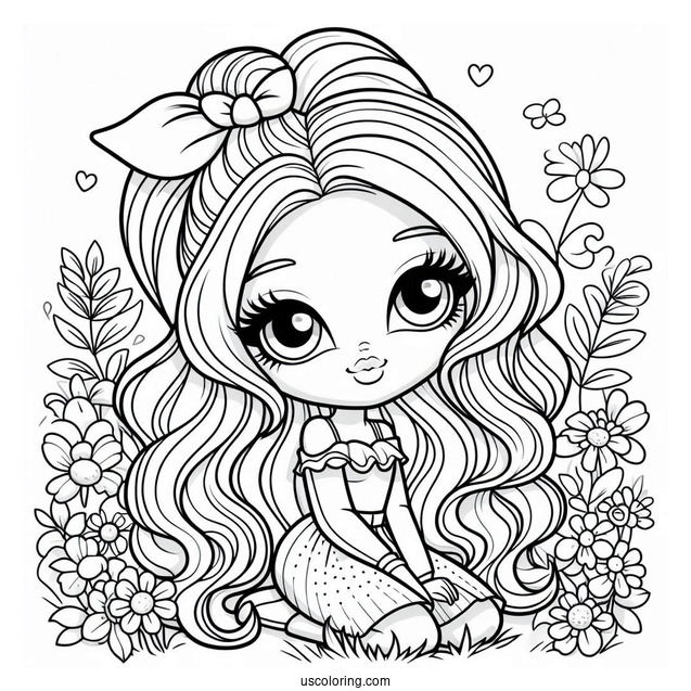 Cloe In the Garden Coloring Sheet
