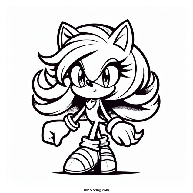 Sonia the Hedgehog Coloring Sheet