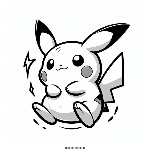 Raichu Coloring Page GX Thunderbolt Pokemon Card
