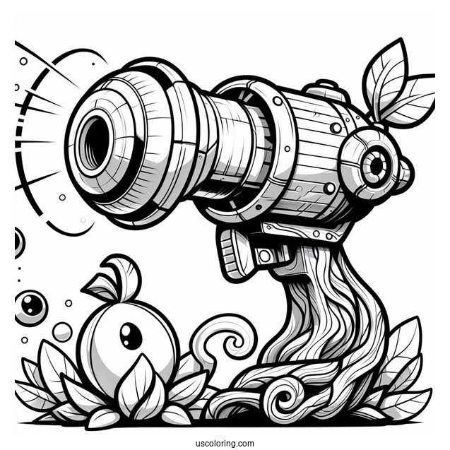 Ice Peashooter To Color