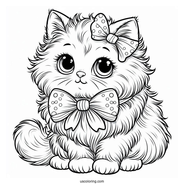Furry Kitten With Bowtie