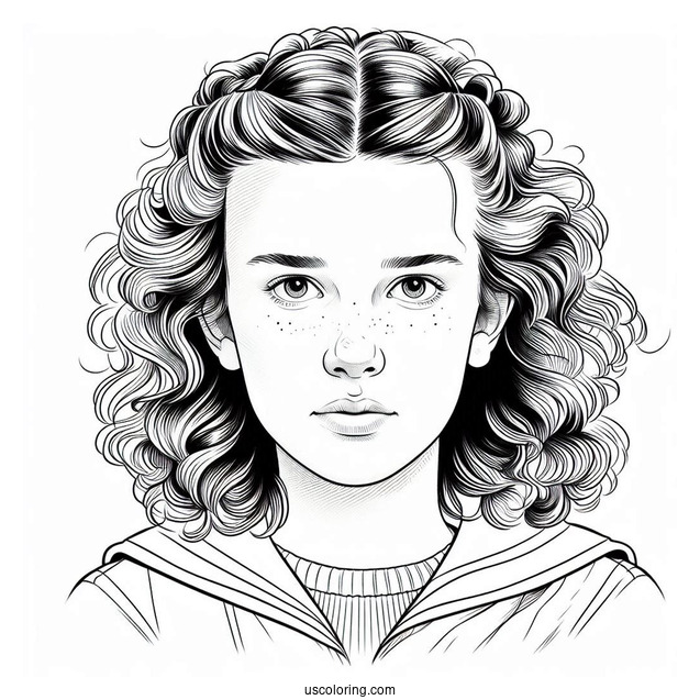 Nancy Wheeler Coloring Page