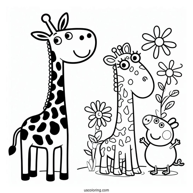 Gerald The Giraffe To Color For Kids