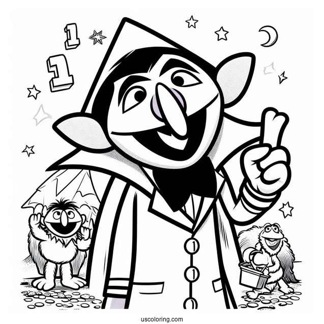 Count Von Count Holding Number One