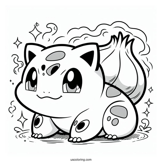 Bulbasaur Coloring Page Pokemon Poster