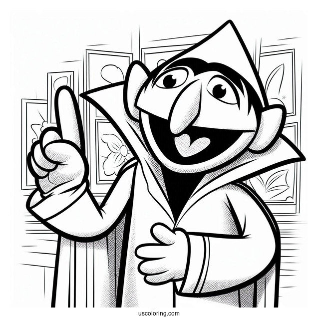 Count Von Count Holding Number One