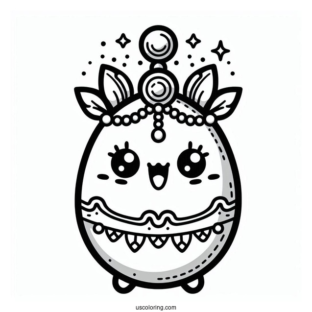 Easy Tamagotchi Coloring Pages Game For Kids