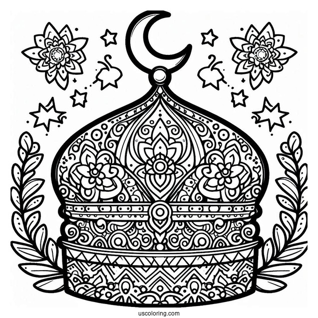 Eastern Crown Coloring In For Preschoolers