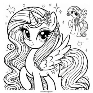 Equestria Girls Rarity Coloring Page With Rainbow Dash