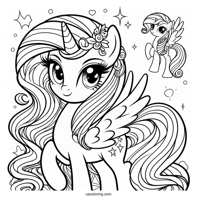 Equestria Girls Rarity Coloring Page With Rainbow Dash