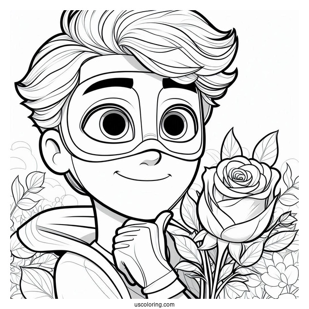 PJ Masks Coloring Page Of Romeo The Wicked Kid Inventor