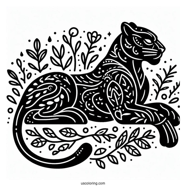 Black Panther Coloring Page