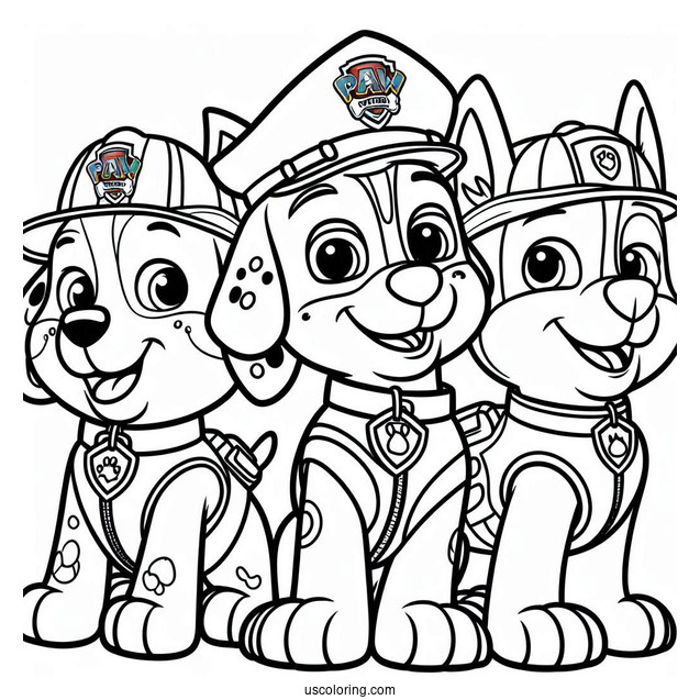 Paw Patrol Friends Coloring Sheet(1)