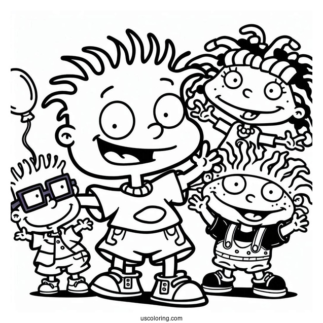 Nickelodeon Coloring Page Of Rugrats