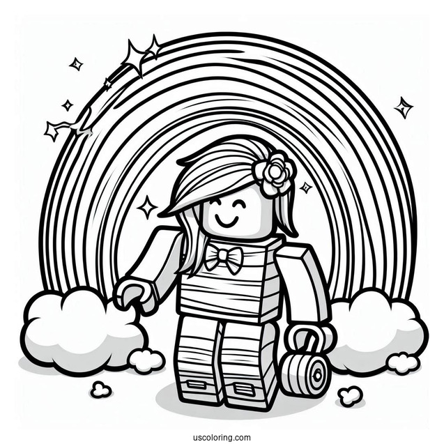 Coloring Page Of Roblox Rainbow Friends