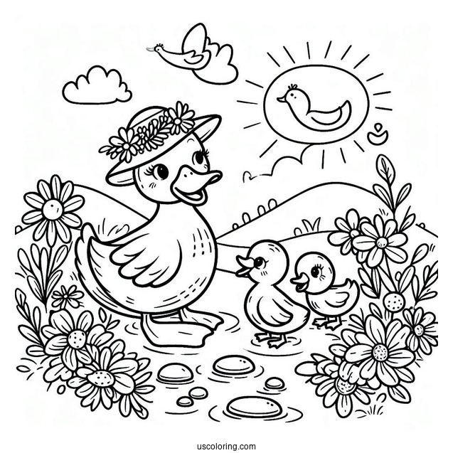 Storytime with Mama Duck and Baby Ducks