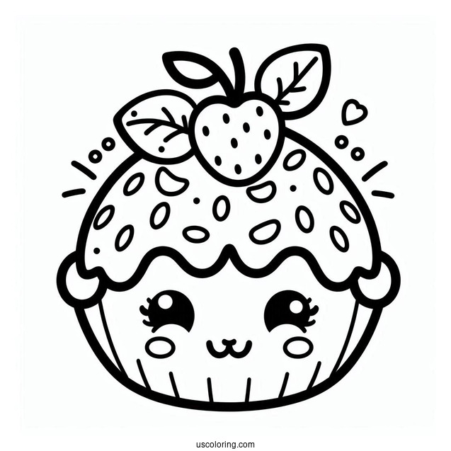 Happy Fifi Fruit Tart Shopkins Coloring In