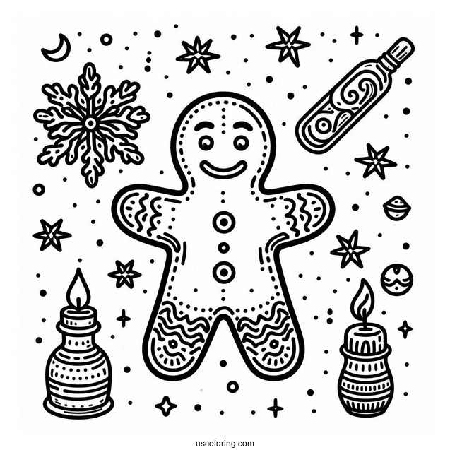 Gingerbread Man From Shrek To Color