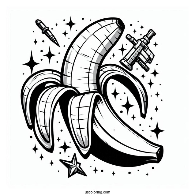 Fortnite Banana Coloring Page