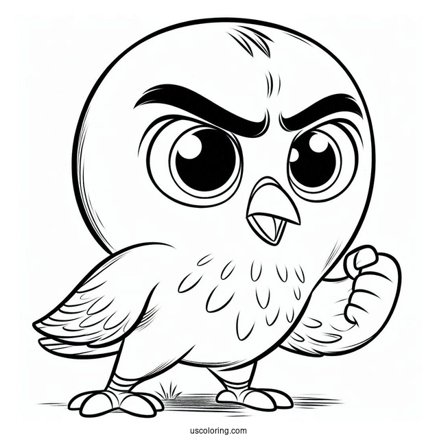 Angry Nigel Rio Coloring Page For Kids