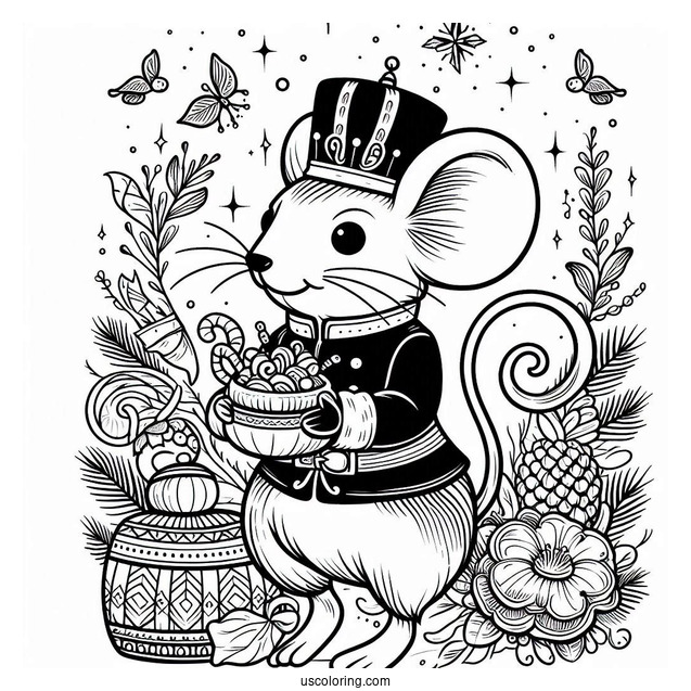 Simple To Color Mouse King