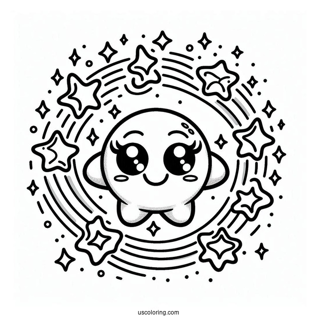 Sparkly Sprunki Coloring Page Of Cast For Kids