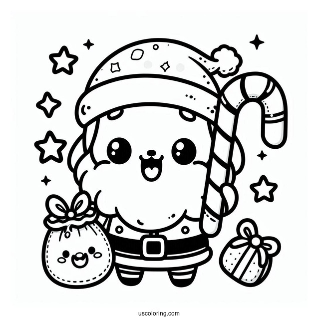 Super Cute Kawaii Santa Claus