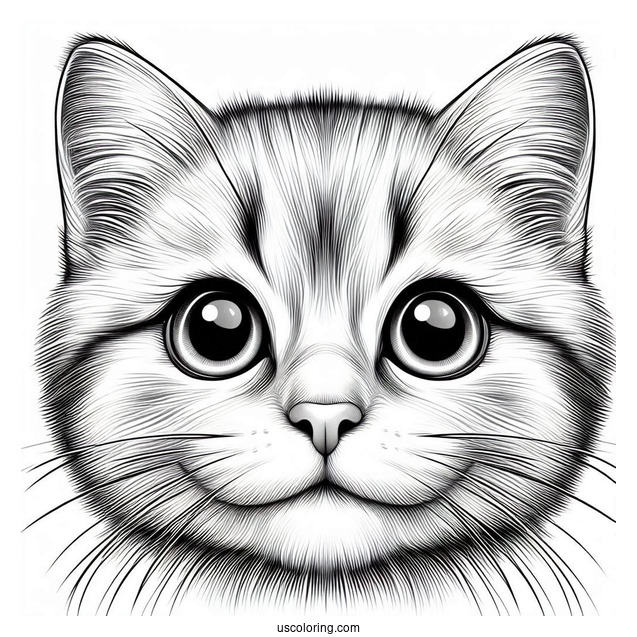 Close Up Of Realistic Cat