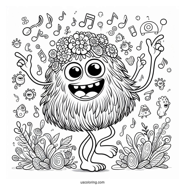 My Singing Monsters Coloring Page Noggin Dancing