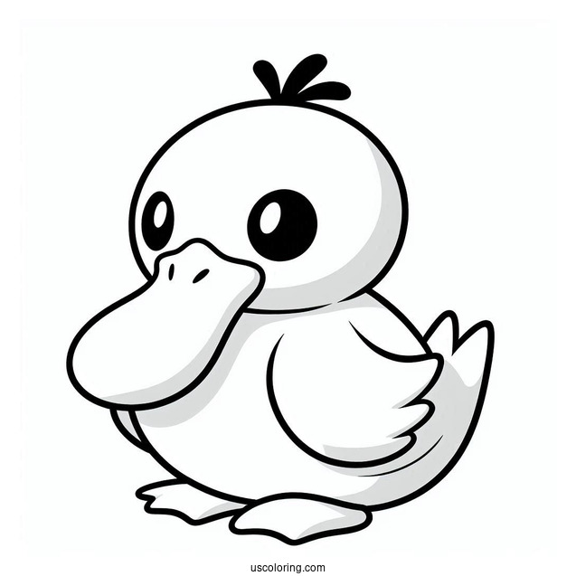 Psyduck Coloring Page And Natu