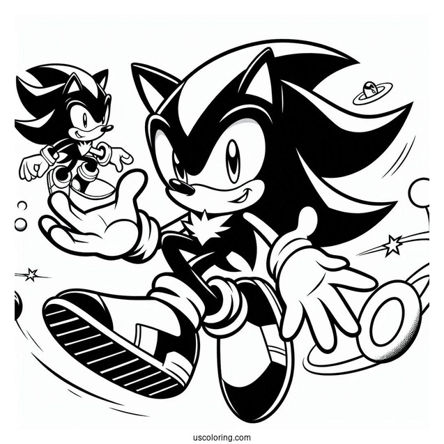 Shadow Coloring Page And Sonic The Hedgehog Poster