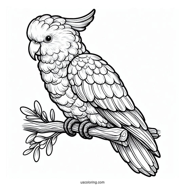 Cockatoo Parrot To Color