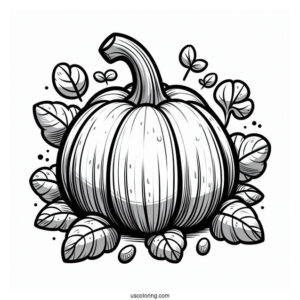 Squash Vegetable To Color