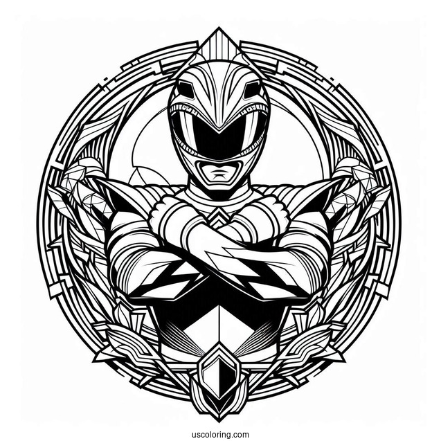 Mighty Morphin Power Rangers Coloring In For Kids