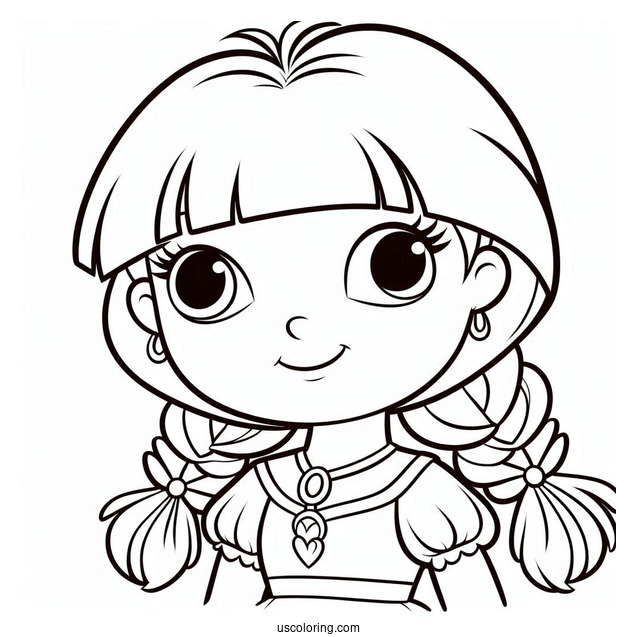 Princess Dora Coloring Page