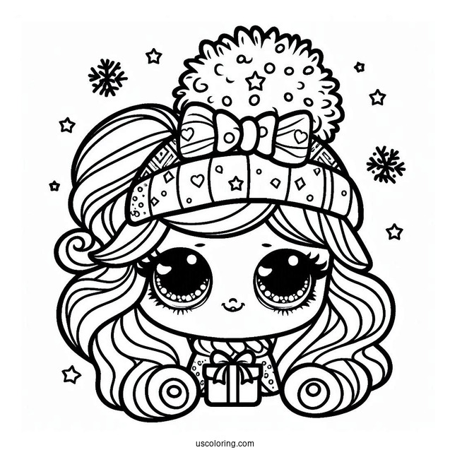 LOL Surprise Christmas Coloring Sheet