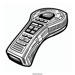 Easy Star Trek Coloring Page Of Tricorder For Kids
