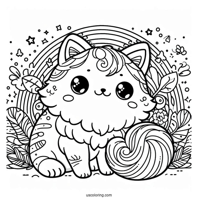 Cool Cat Dubbing Coloring Sheet