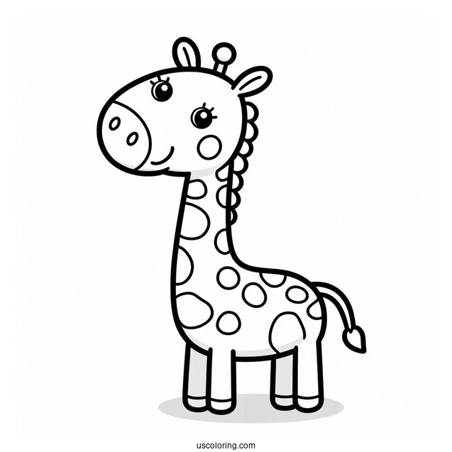 Gerald The Giraffe To Color For Kids