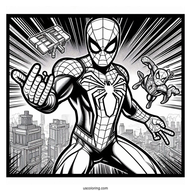 Spider-Man Fortnite Coloring Page
