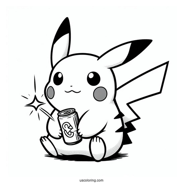 Pikachu Libre Coloring Sheet