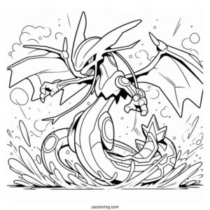 Rayquaza In Battle Mode