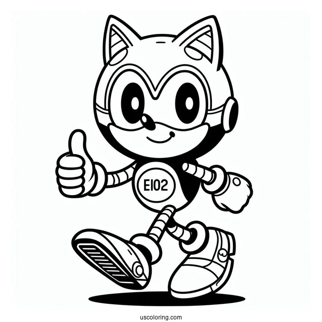 Easy Outline Of E-102 Gamma Coloring In For Kids