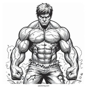 Angry Hulk Detailed For Adults