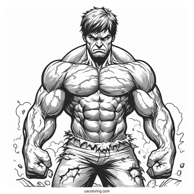 Angry Hulk Detailed For Adults