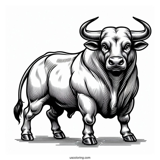 Front View Of Big Bull