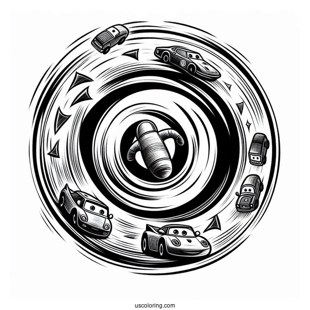 Pixar Coloring Page of Turning Red Movie Poster