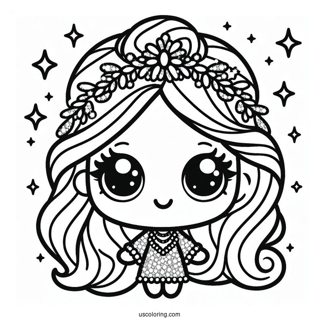Sparkly Sprunki Coloring Page Of Cast For Kids