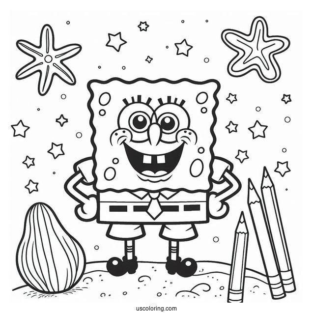 Easy Outline Of Patrik To Color